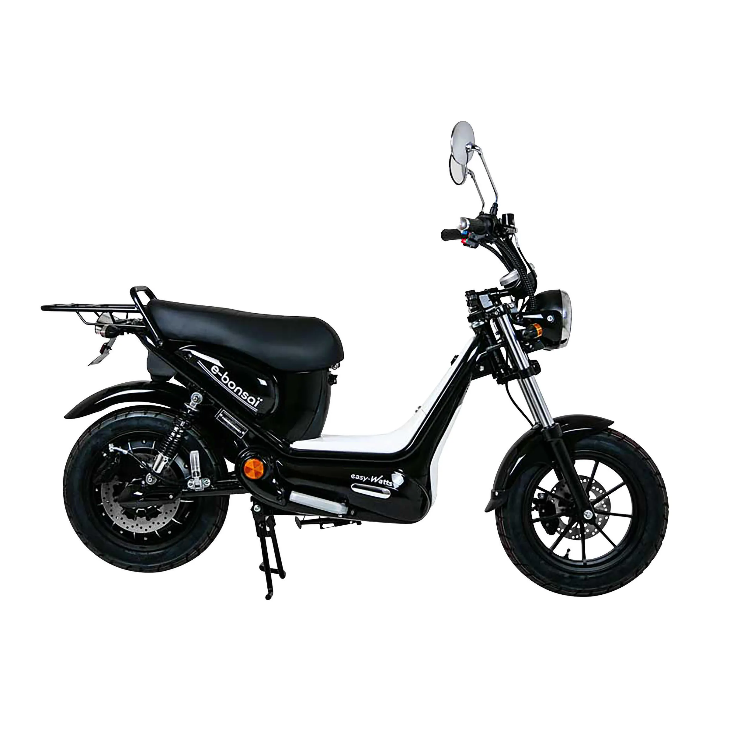 Scooter électrique équivalent 50cc E-BonsaïNoir avec immatriculation