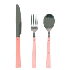 Set de 6 couverts avec manches en bois