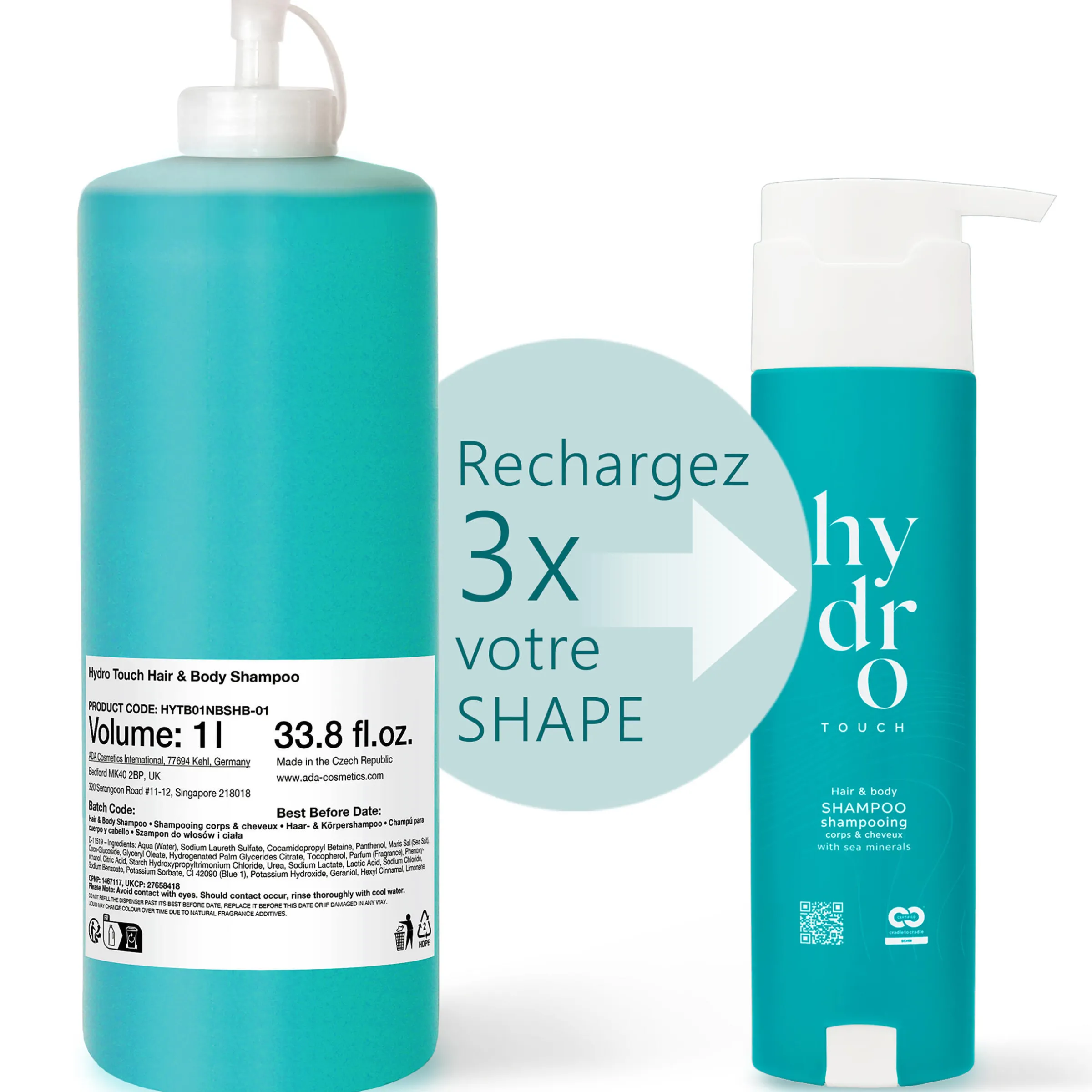 Set douche Rituel Océan Hydro Touch – gel douche corps & cheveux
