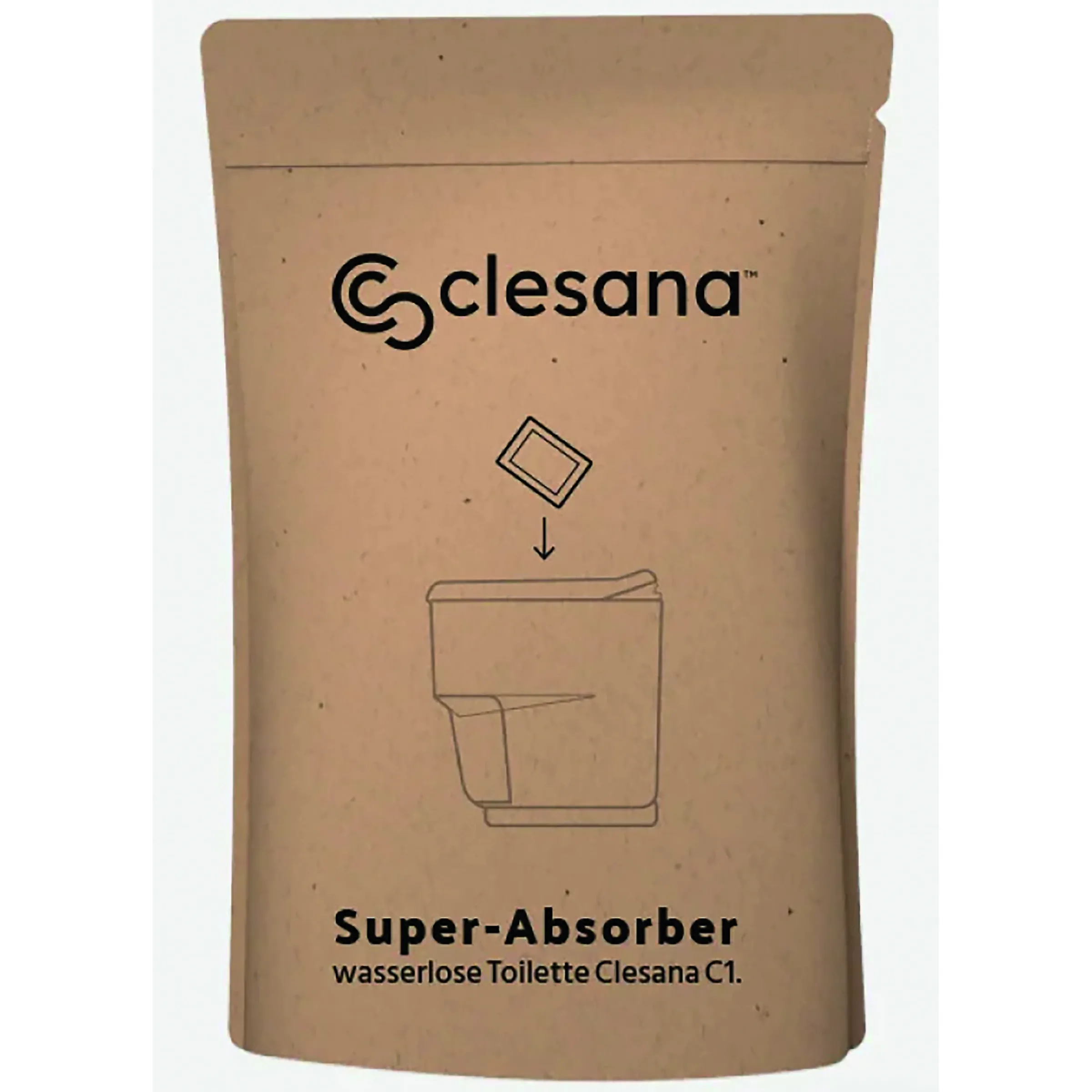 Super absorbant en granulés 1kg pour toilette sèche C1 et X1
