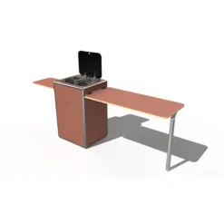 Table Blue mountain 100x45cm en bois brut