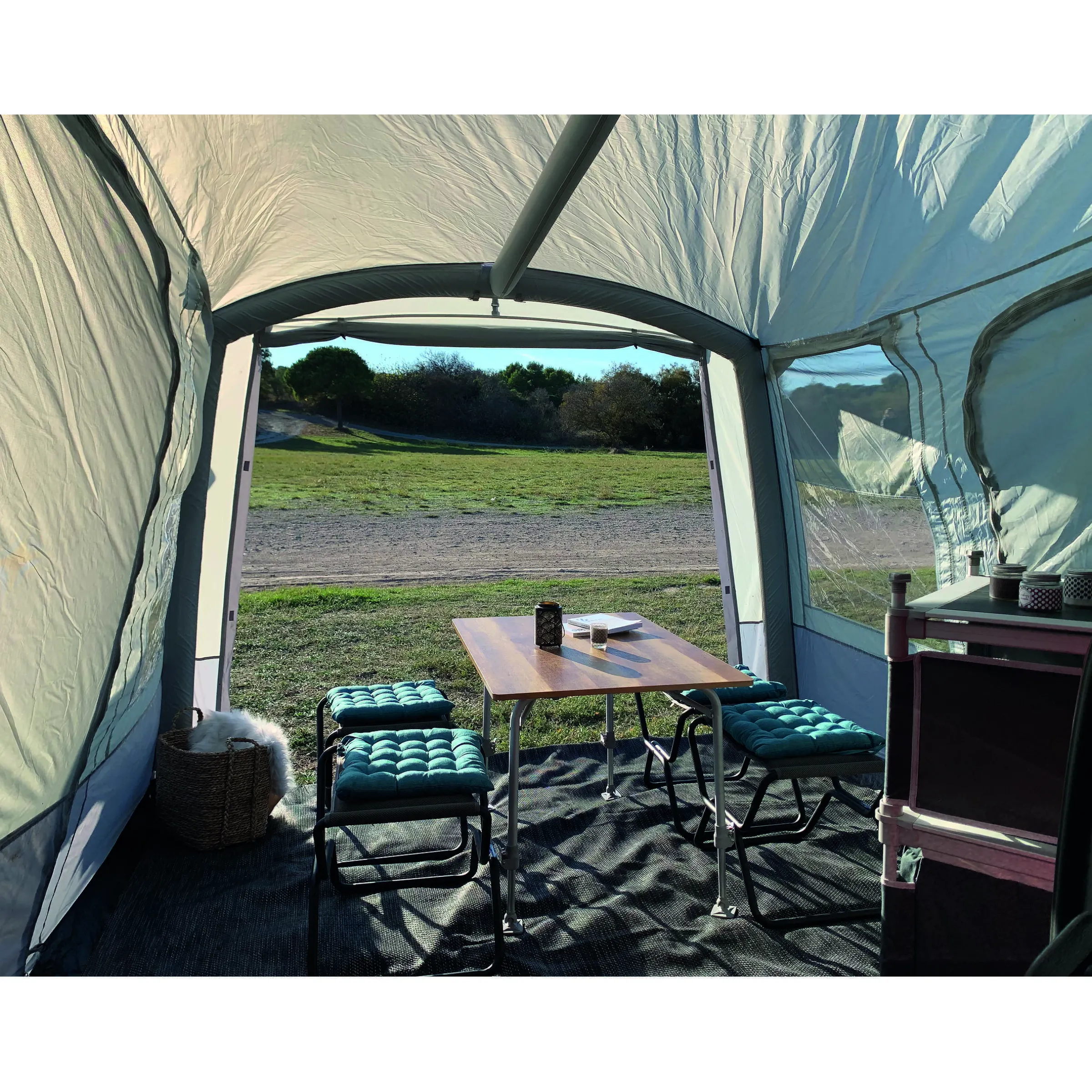 Table de camping Nid d'abeille pour 2 personnes