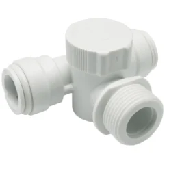 Té robinet machine à laver 15x15 mm M 3/4 BSP CYL (serrage manuel)