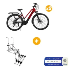 2 VAE Cote CV200 Rouge 19 p + Porte Vélos