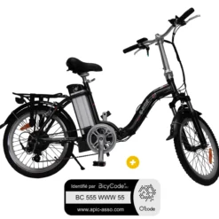 Vélo à assistance électrique pliant 20" Classic Gris Anthracite