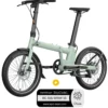 Vélo à assistance électrique pliant 20'' Afternoon Pro Vert Fumé Satin + Marquage Bicycode