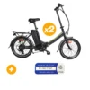 2 Vélos à assistance électrique pliant 20 Pouces Gris Basic