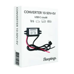 10V-50V / USB-C 5V coudé